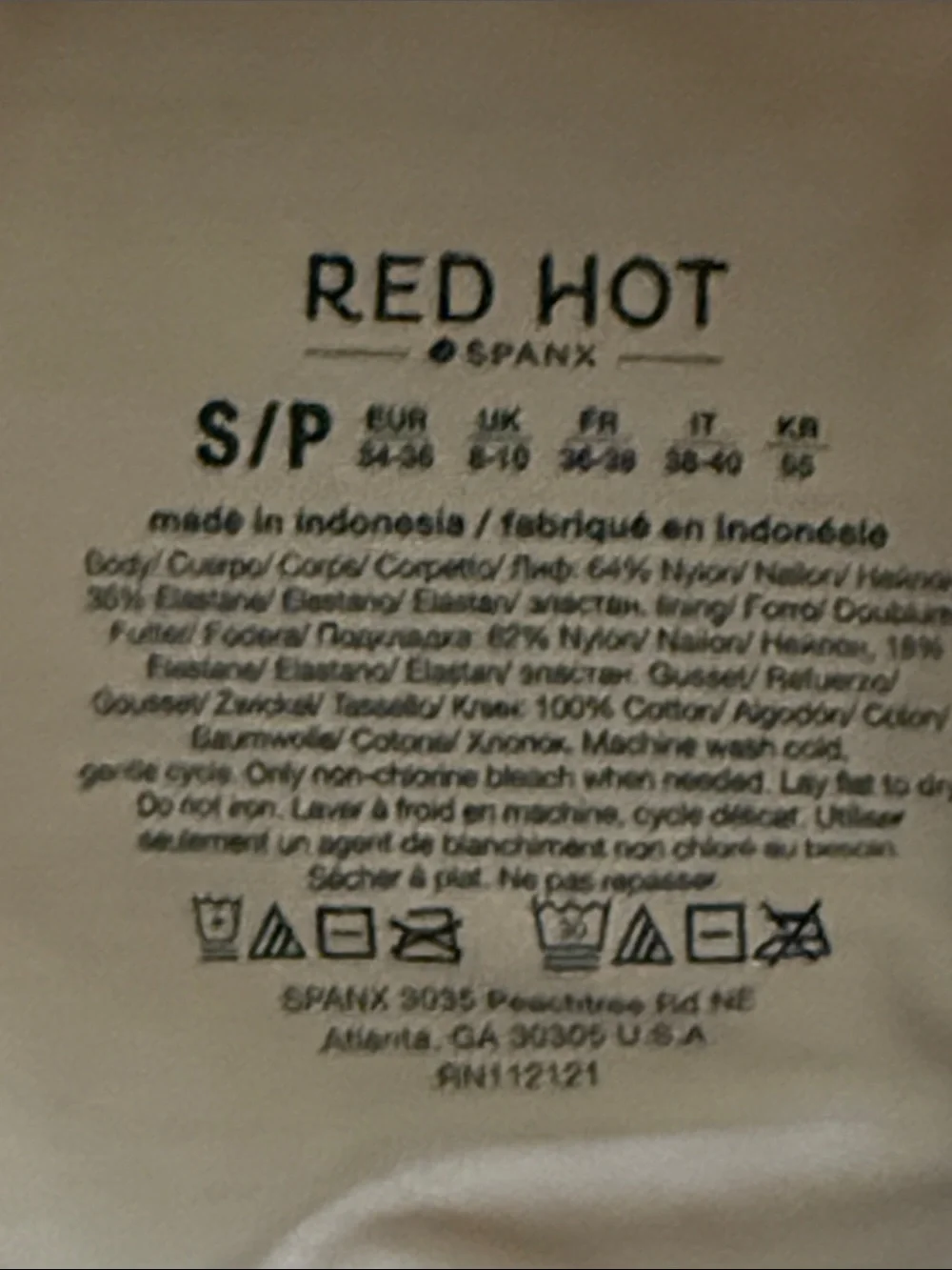 RED HOT by SPANX® WOMENS SHAPEWEAR FINISH STRAPLESS CUPPED MID THIGH BODYSUIT SM